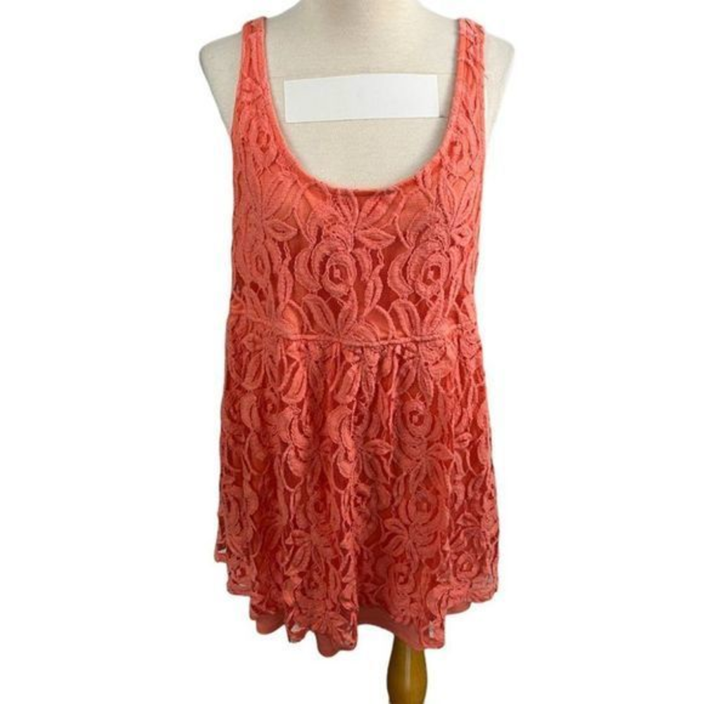 🌿4/$30 🌿 G21 Pink Lace Sleeveless‎ Mini Dress (XXL)